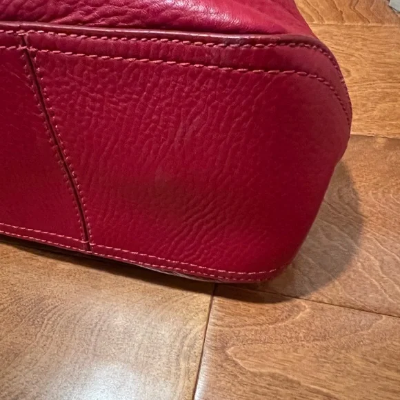 Cole Haan Red pebbled leather tote - Picture 5 of 16